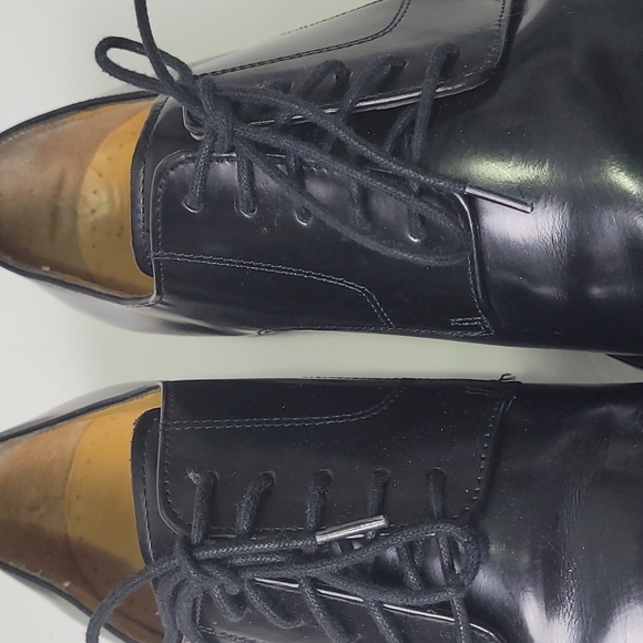 COLE HAAN NIKE AIR BLACK OXFORD DRESS LACE UP SHOES 13M - Picture 14 of 15